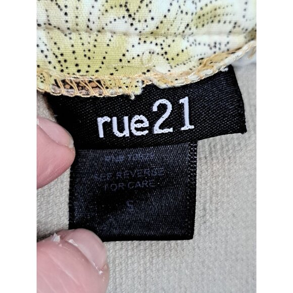 Y2K Corduroy Pleated Micro Mini Skirt Button Zip Small Schoolgirl Preppy Rue 21 - Picture 4 of 7